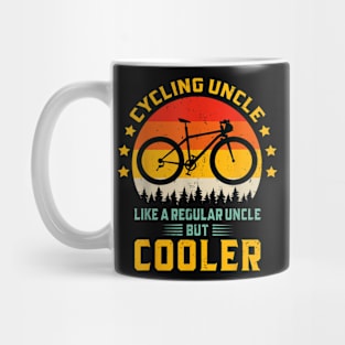 Cycling Uncle Bicycle Lover Fathers Day Cycling Uncle Mug